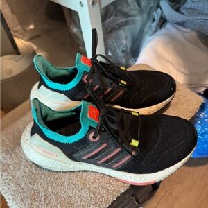 Adidas Ultraboosts Black and Teal